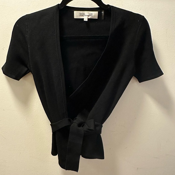 DVF Mirella Stretch - Milano Knot Wrap Top Size XXS - Picture 4 of 8